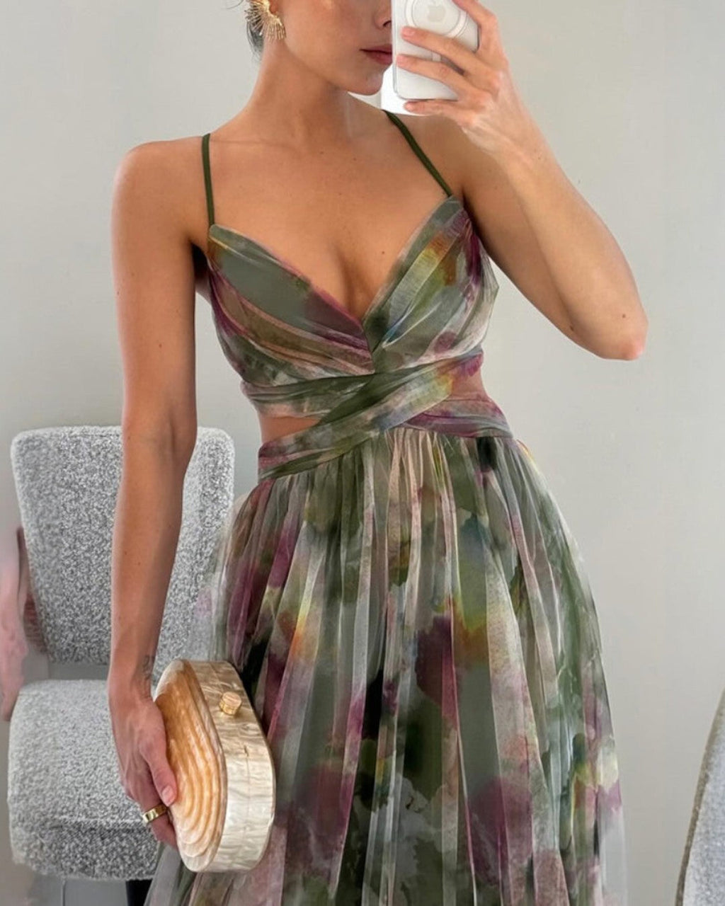 Esther | Encantador vestido largo con estampado floral