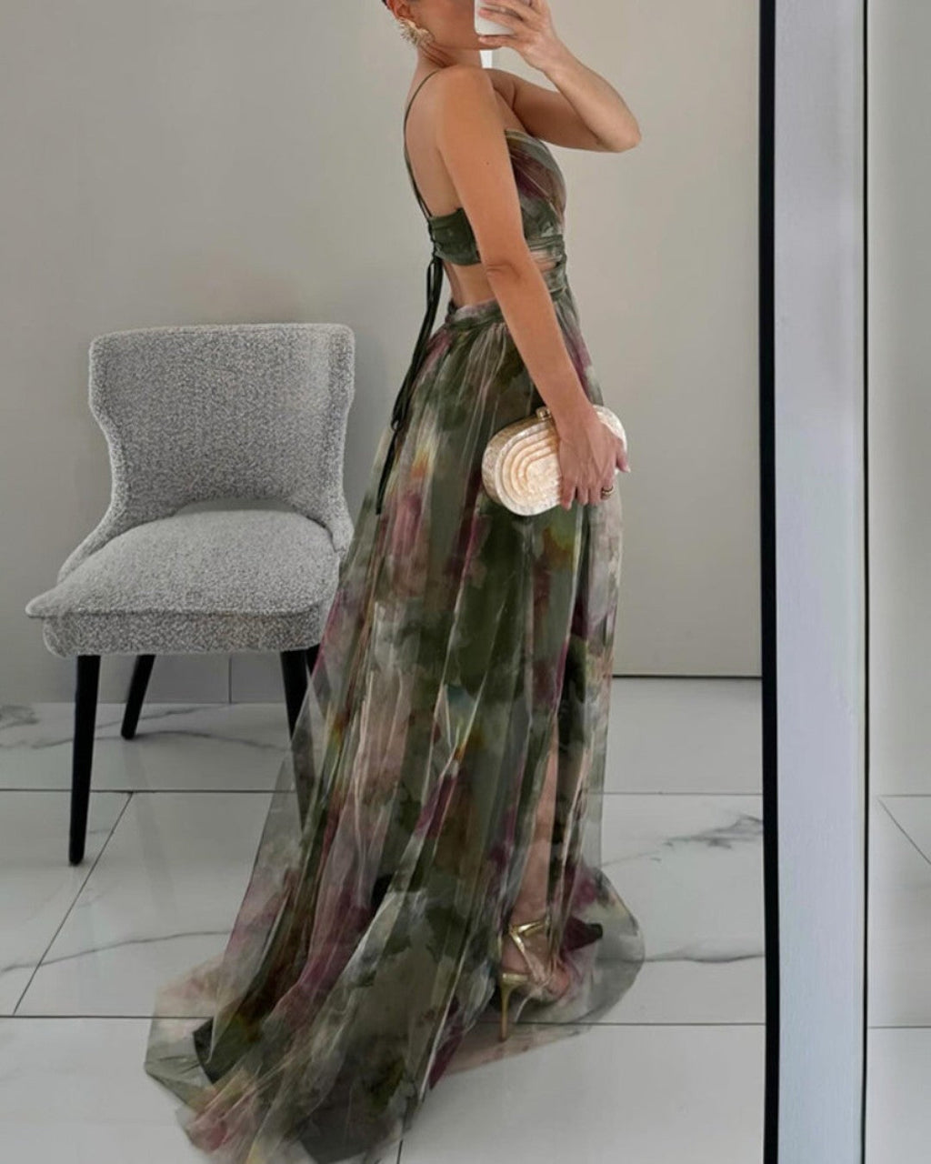 Esther | Encantador vestido largo con estampado floral