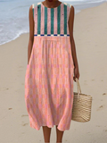 Lily | Vestido Midi a Rayas Pastel