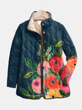 Remedios | Chaqueta Acolchada Vintage con Estampado Floral