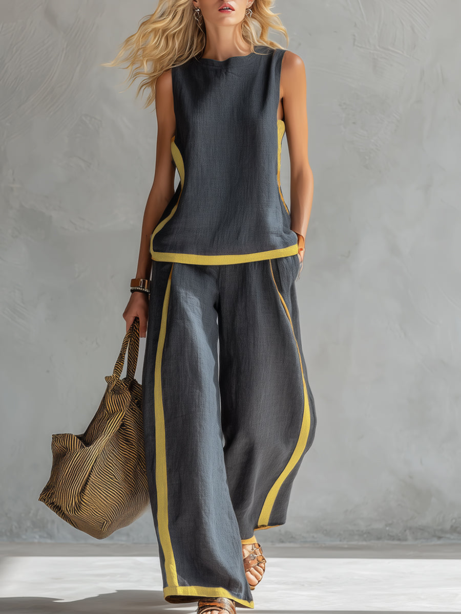 Lidia - Conjunto Chaleco y Pantalón