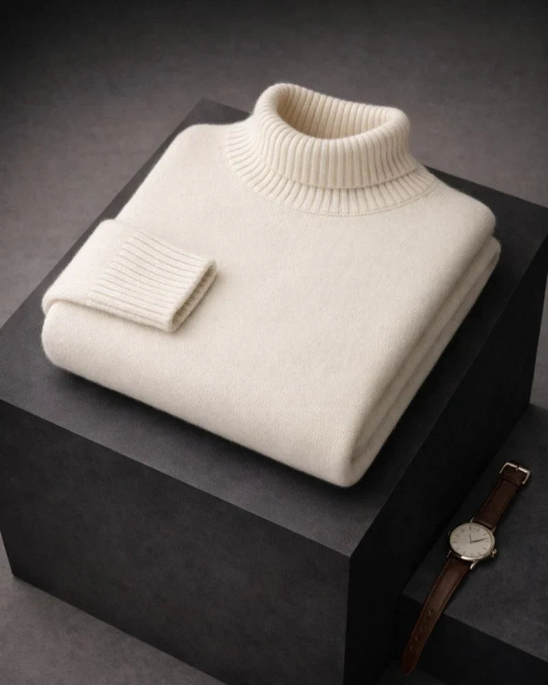Suéter cuello alto suave