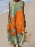 Tess | Vestido Midi Oceánico