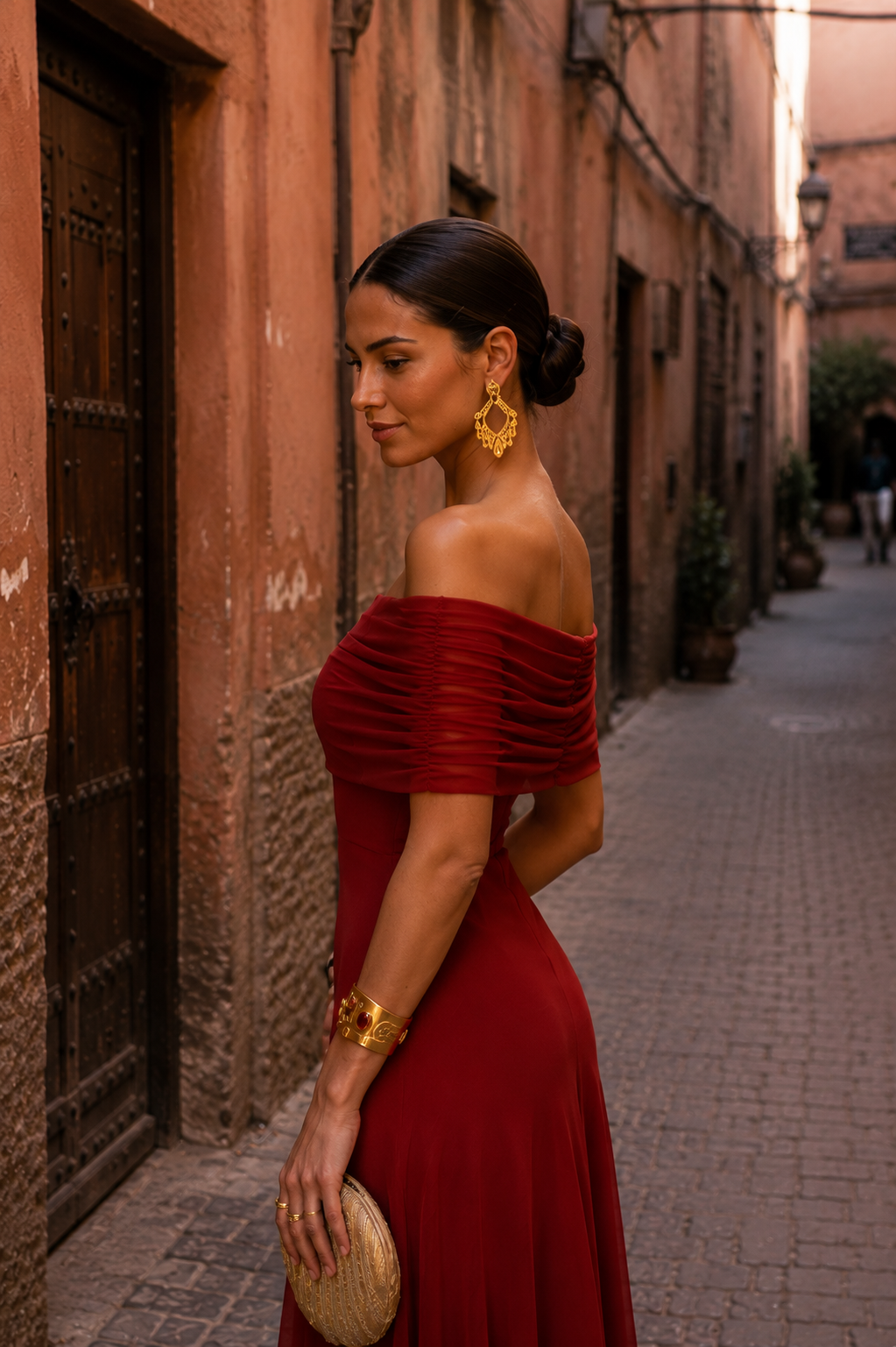 Vestido de Aitana en terracota