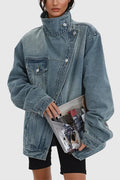 Martina – Chaqueta Vaquera Asimétrica Vintage