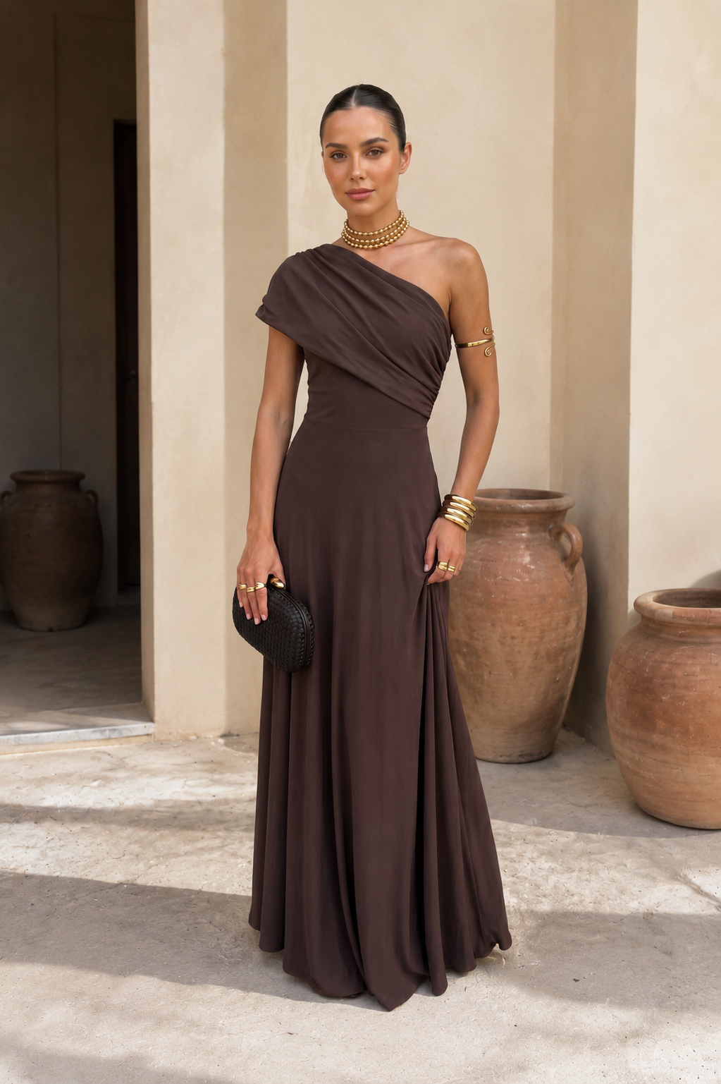 Vestido Aitana en color marrón