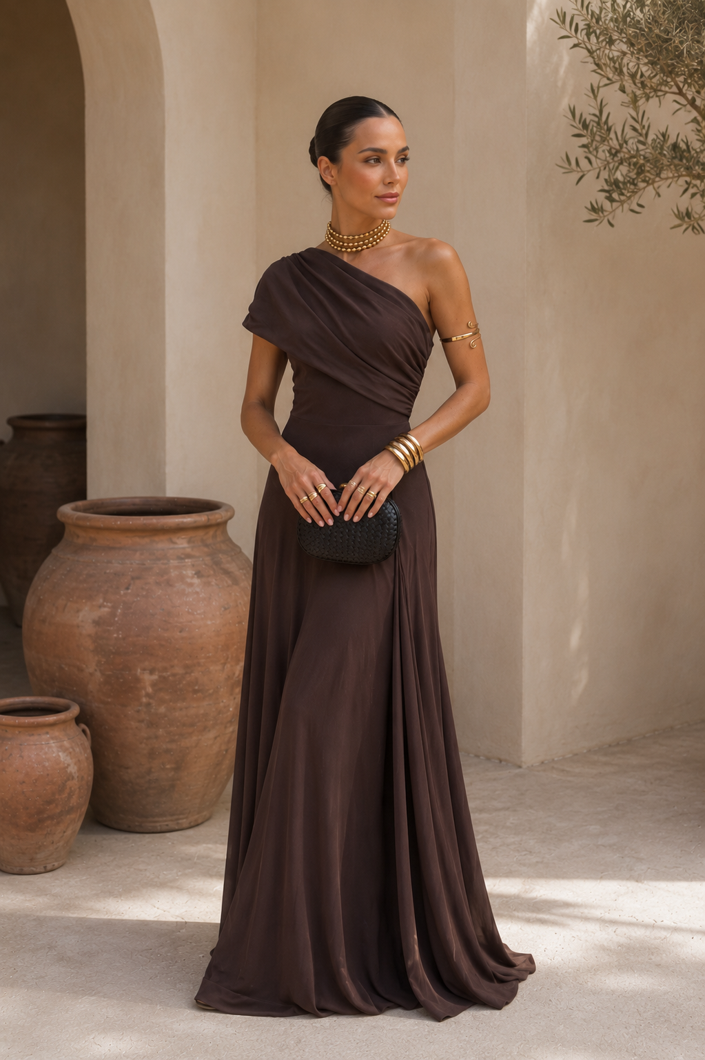 Vestido Aitana en color marrón