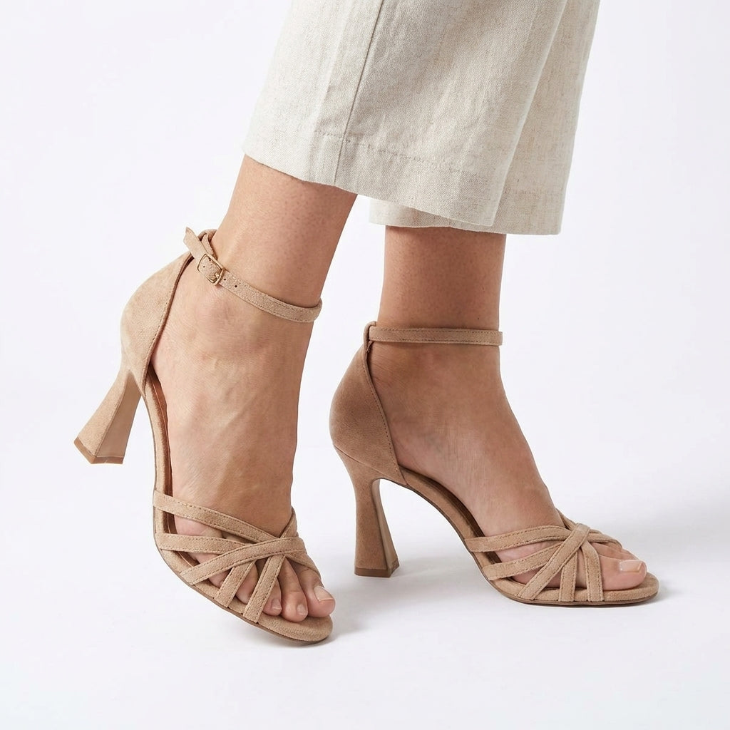 Victoria™ | Tacones finos de punta redonda Patchwork