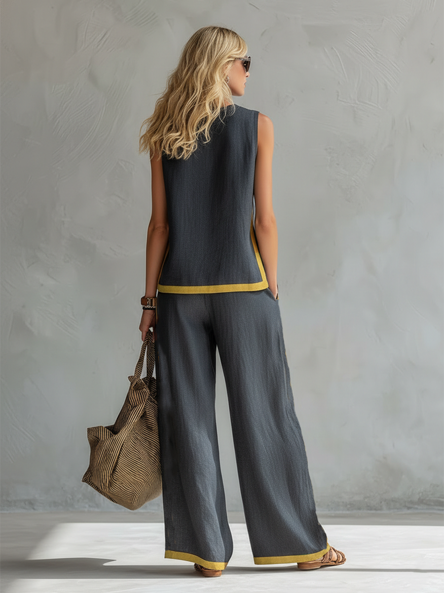 Lidia - Conjunto Chaleco y Pantalón