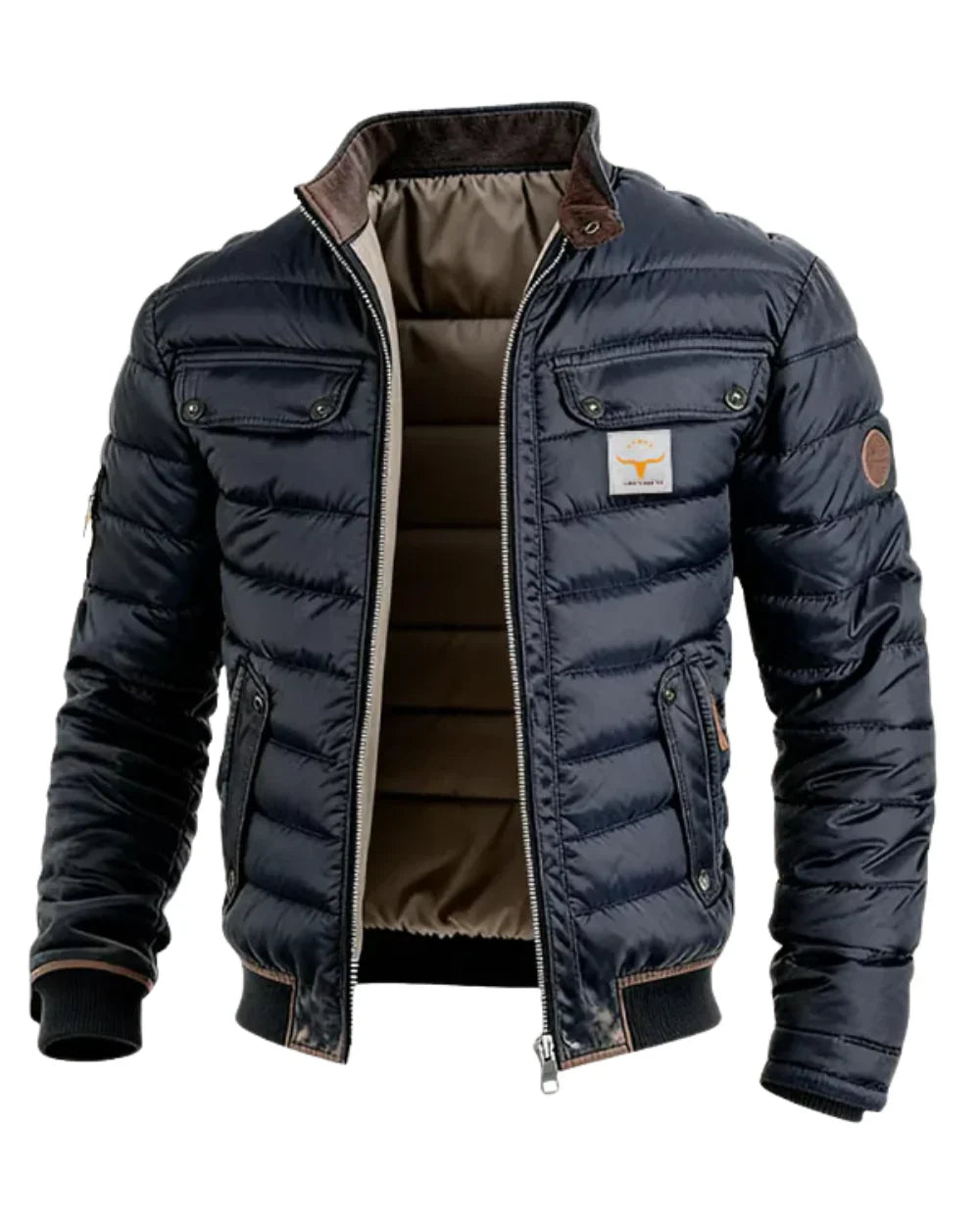 Elegante chaqueta acolchada urbana