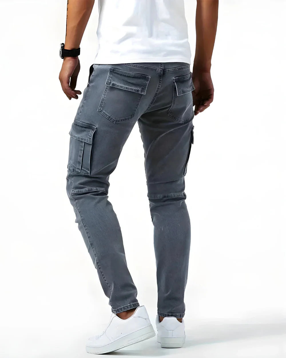 Pantalón Cargo Stretch Marino