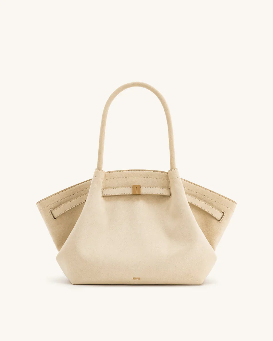 Hana Medium Tote Bag – Brown Canvas