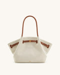 Hana Medium Tote Bag – Brown Canvas