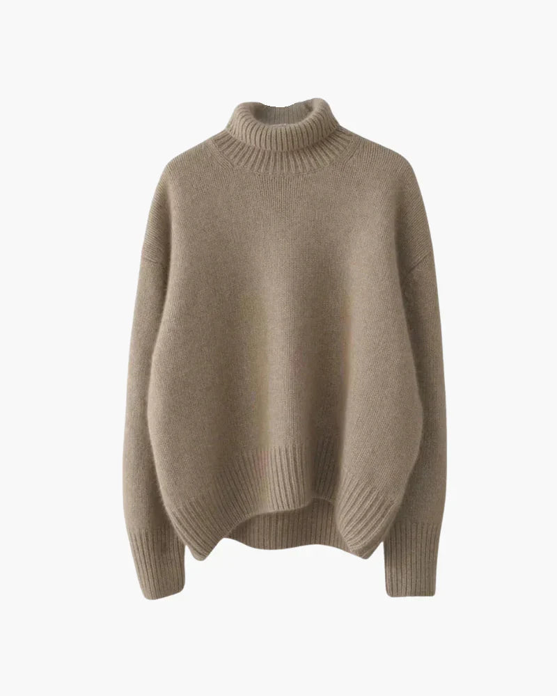Suéter cuello alto suave