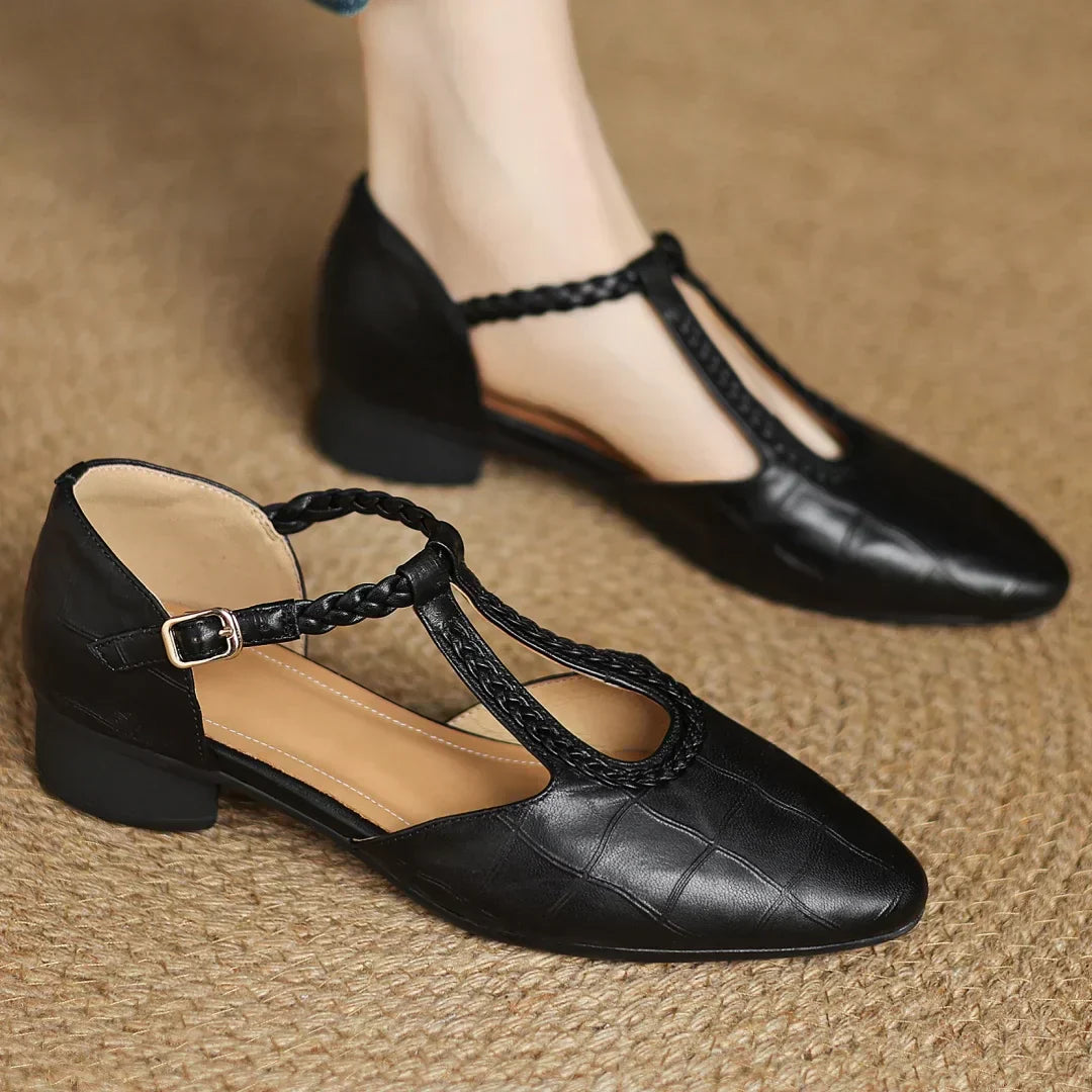 Zapatos Mary Jane de cuero
