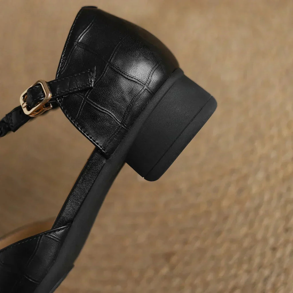 Zapatos Mary Jane de cuero