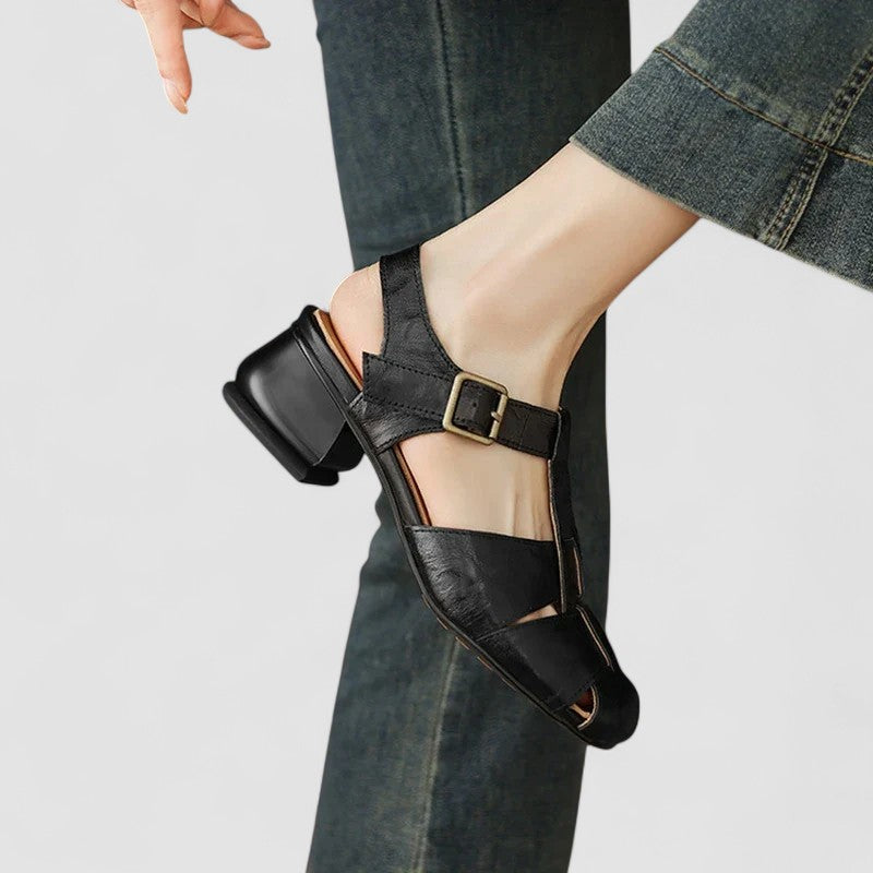 Amelia™ | Zapatos Ortopédicos Mary Jane De Piel Auténtica