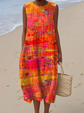 Faye| Vestido Midi Sunset