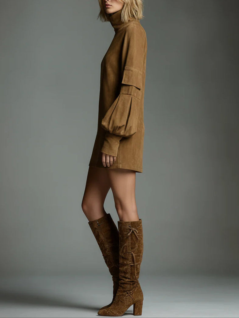 Romy | Minivestido Vintage de Ante