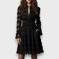 Isabel - Vestido Midi con Flecos Transparentes