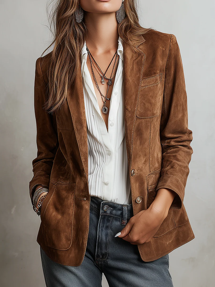 Candela | Blazer Vintage Marrón