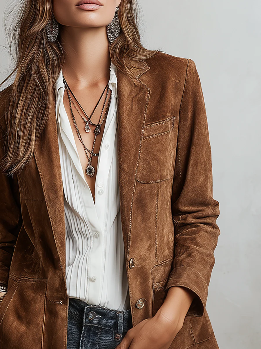 Candela | Blazer Vintage Marrón