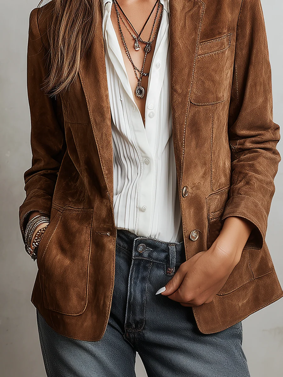 Candela | Blazer Vintage Marrón