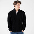 Jersey de punto trenzado con cremallera