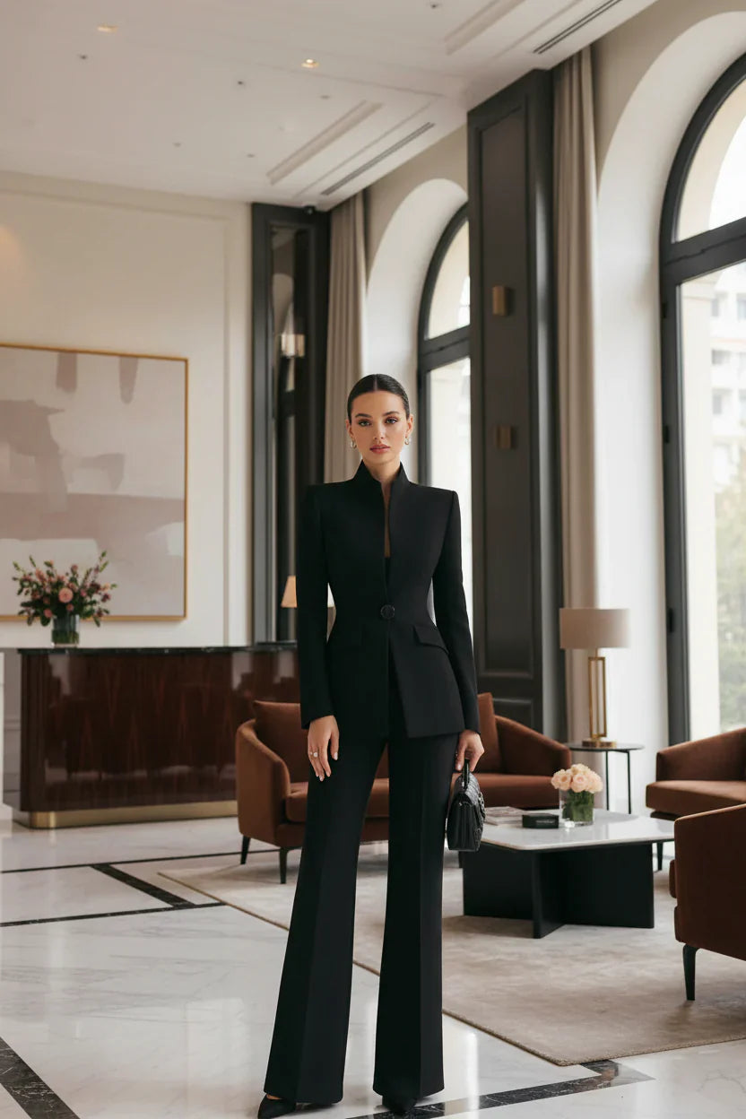 LIA | Conjunto blazer y pantalón palazzo