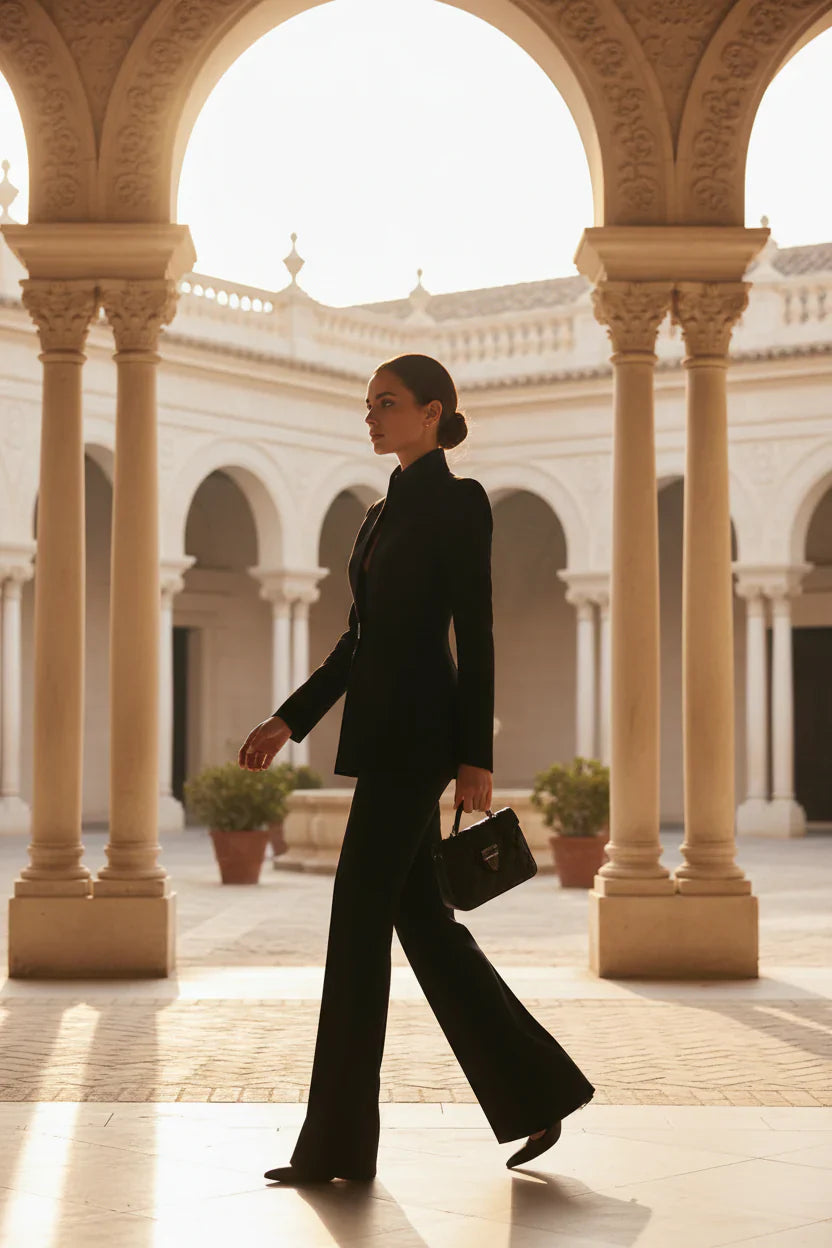 LIA | Conjunto blazer y pantalón palazzo