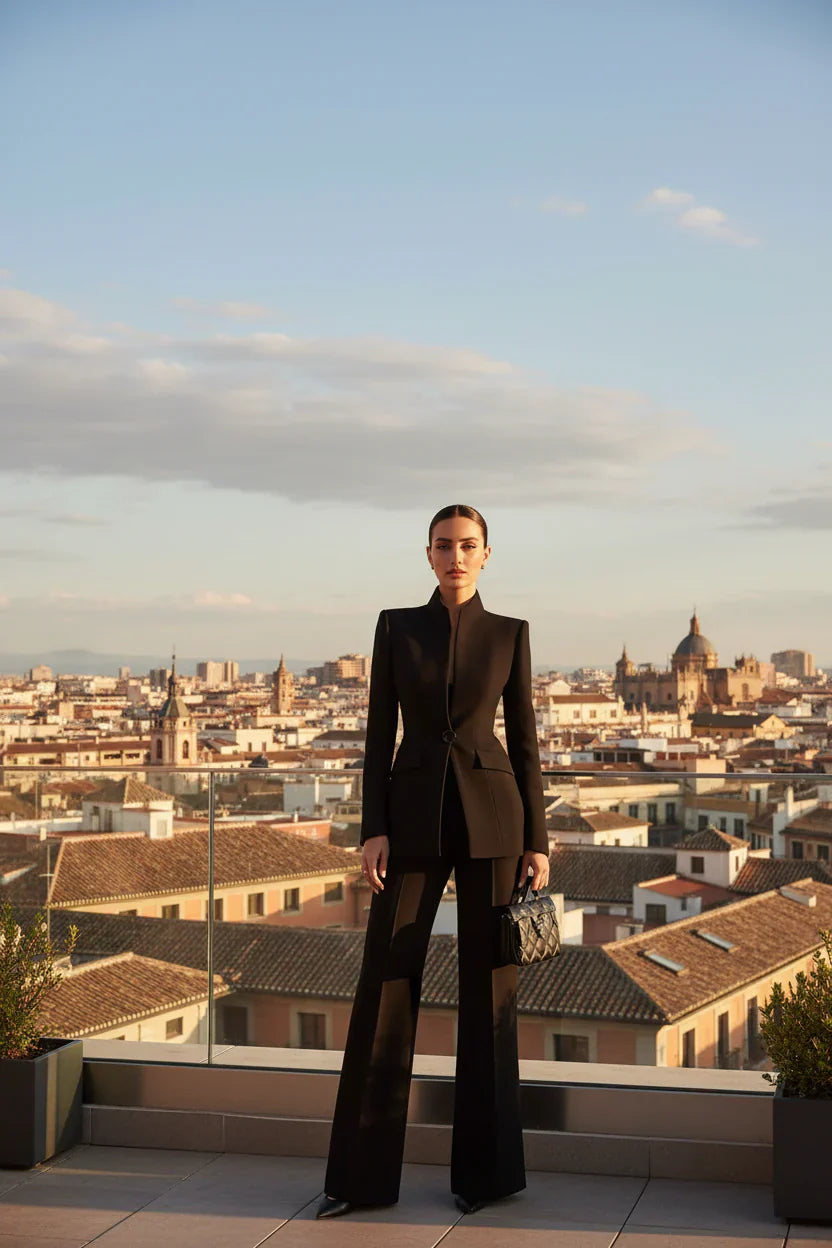 LIA | Conjunto blazer y pantalón palazzo