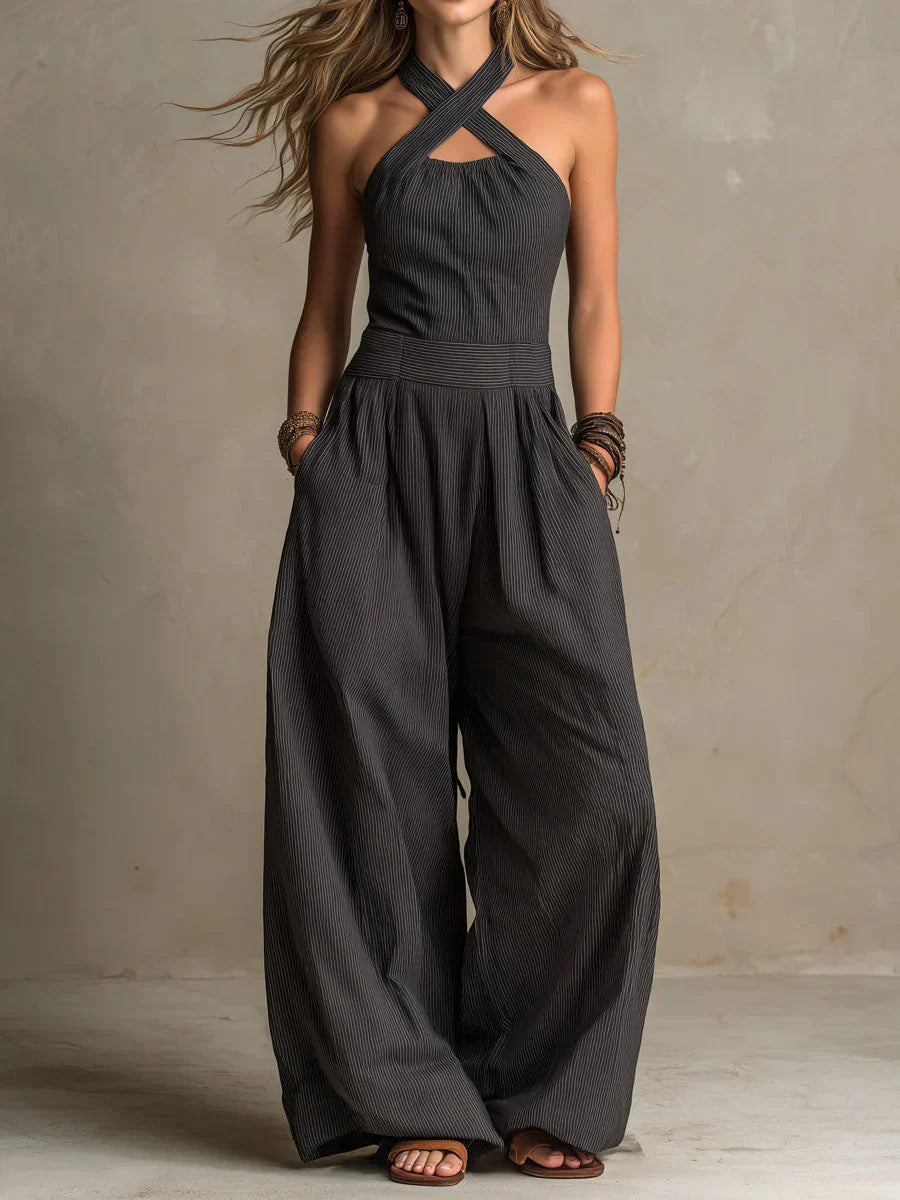 Rebeca – Mono Elegante Con Escote Cruzado