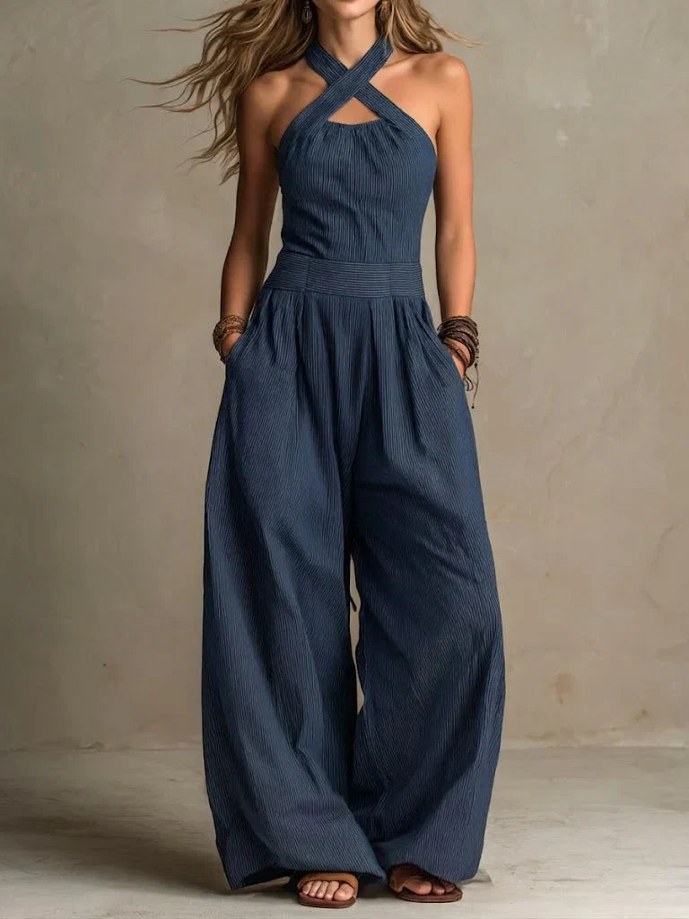 Rebeca – Mono Elegante Con Escote Cruzado