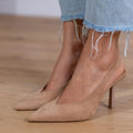 Marlena™ | Tacones Bajos Nude