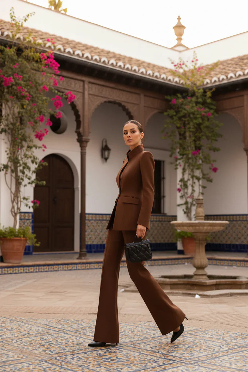 LIA | Conjunto blazer y pantalón palazzo